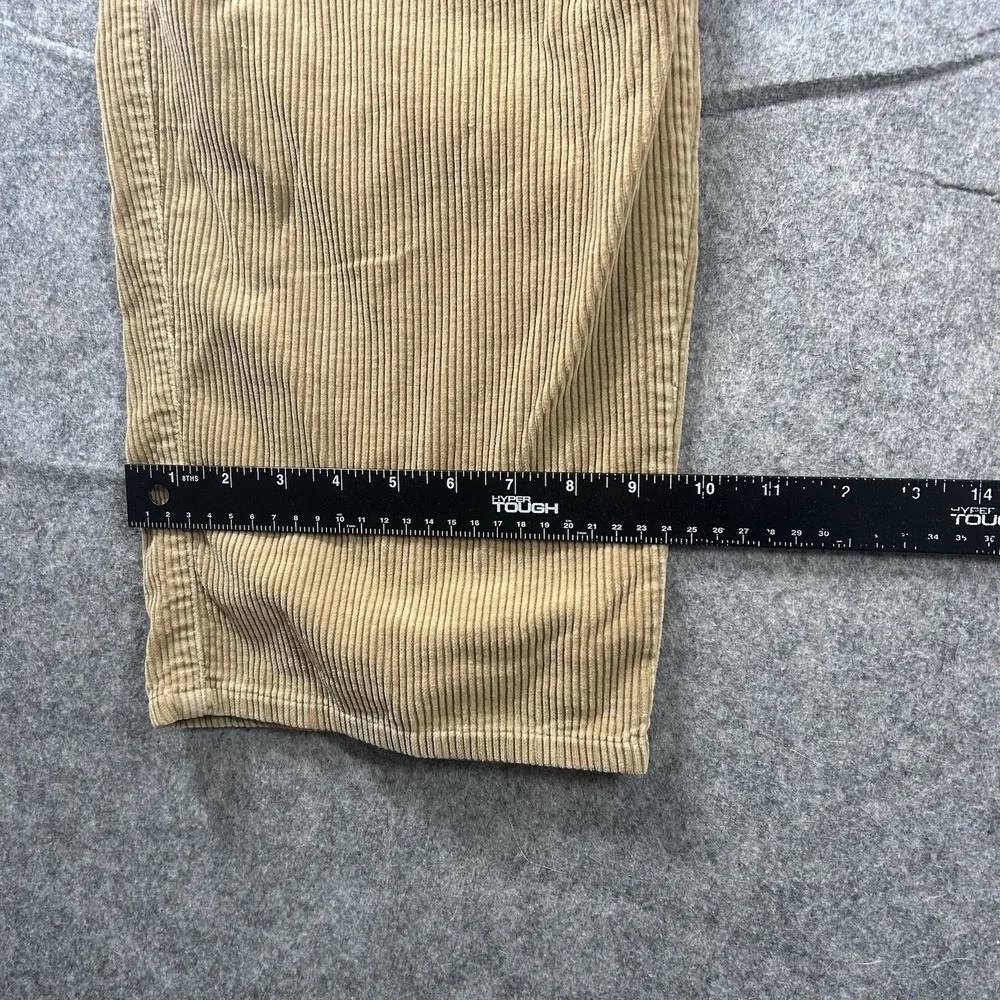Vintage Polo Ralph Lauren Pants Mens 40x32 Corduroy Straight Leg Brown USA FLAW
